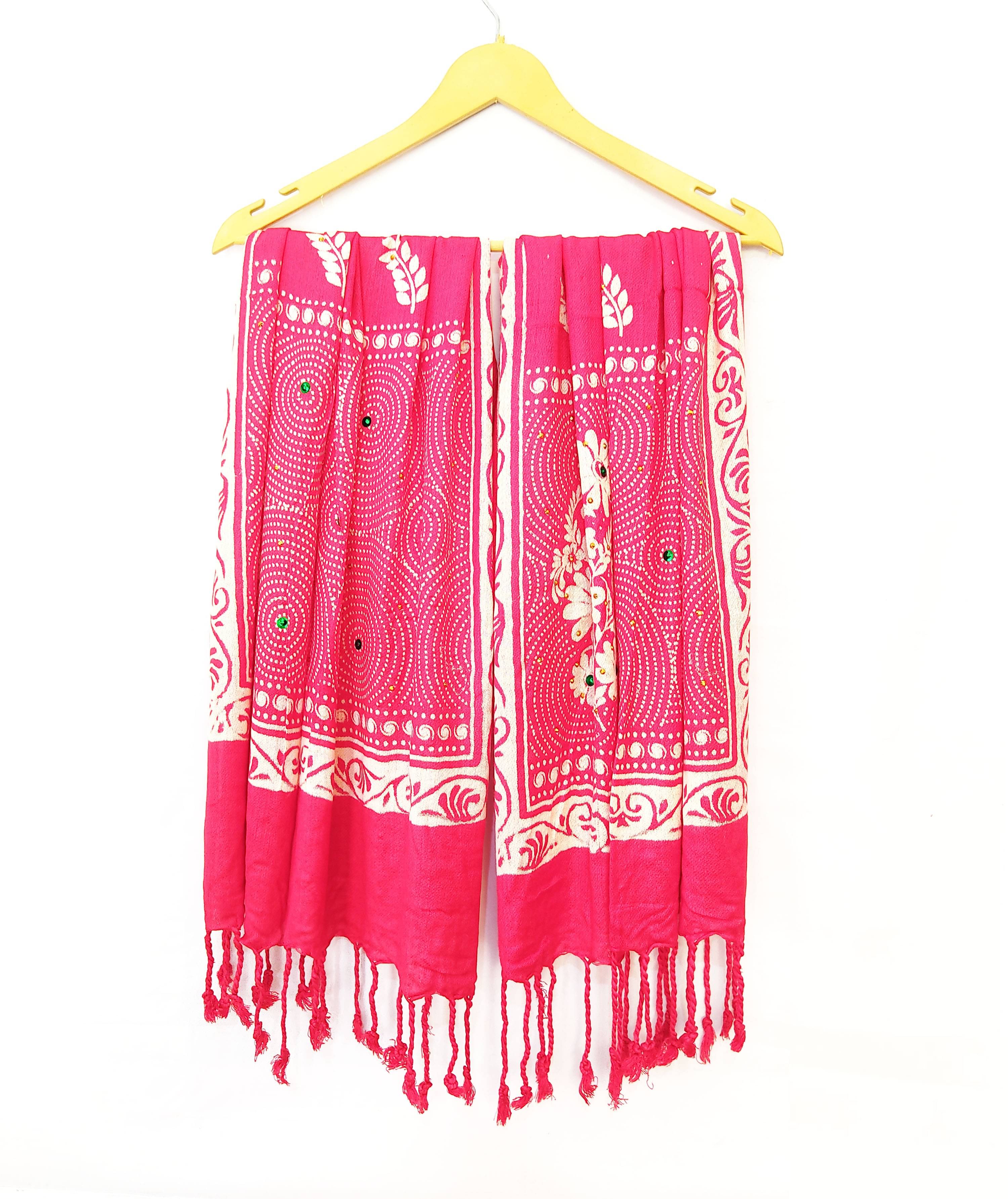     			Pink Lime Stole Red Satin Women's Scarf ( Pack of 1 )