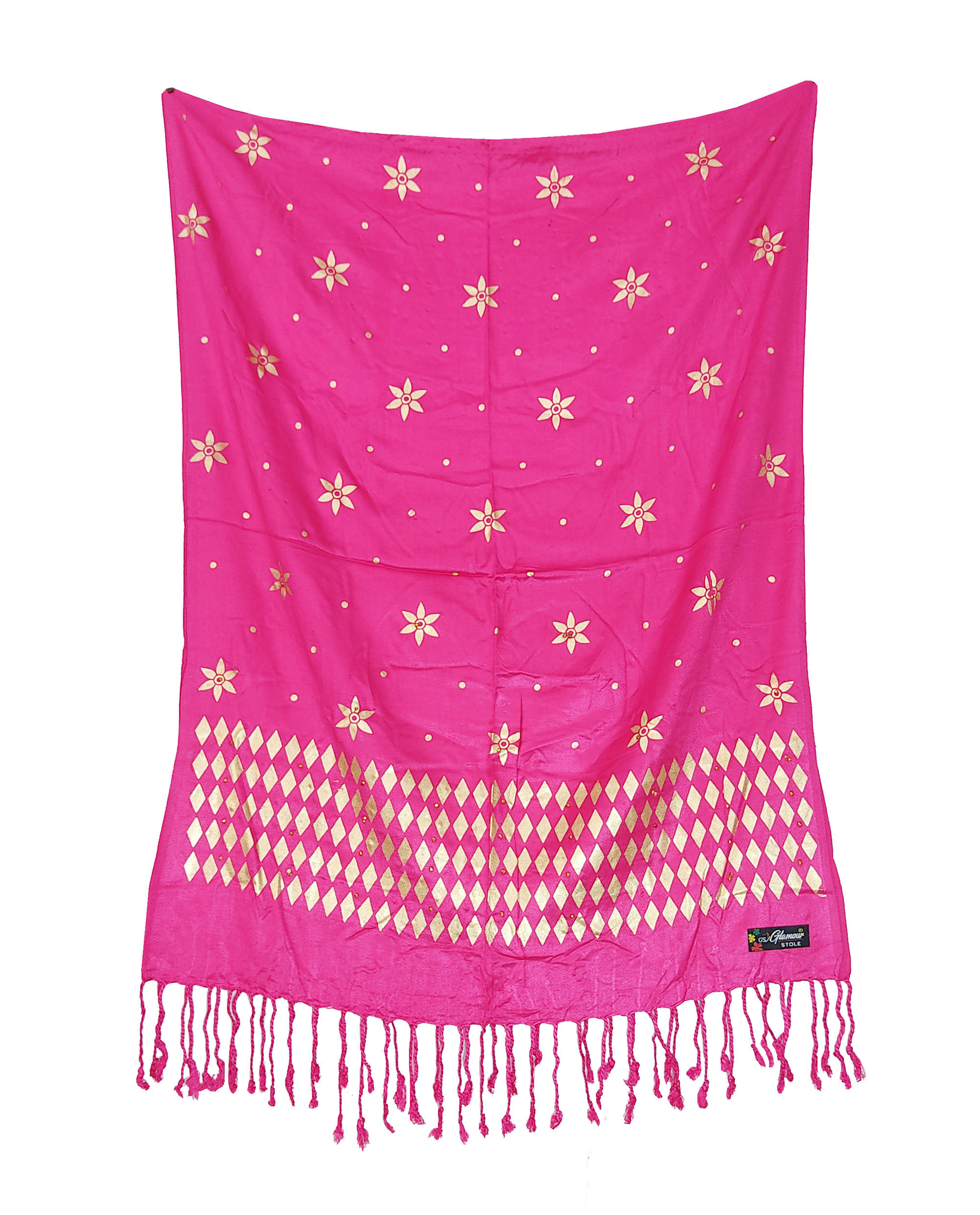     			Pink Lime Stole Red Satin Women's Scarf ( Pack of 1 )