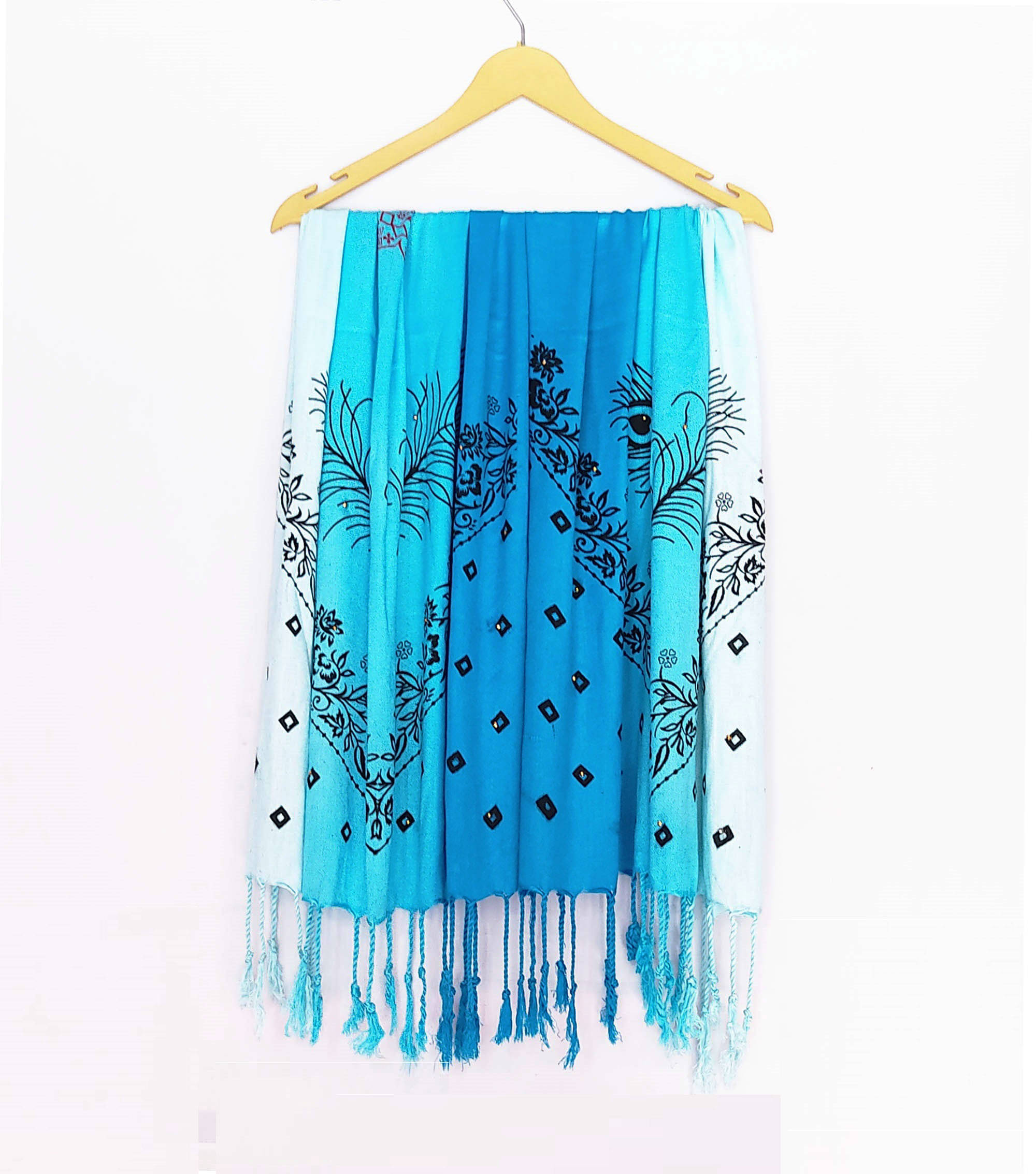 Pink Lime Stole Turquoise Satin Women's Scarf ( Pack of 1 ) Pink Lime Stole Turquoise Satin Women's Scarf ( Pack of 1 )