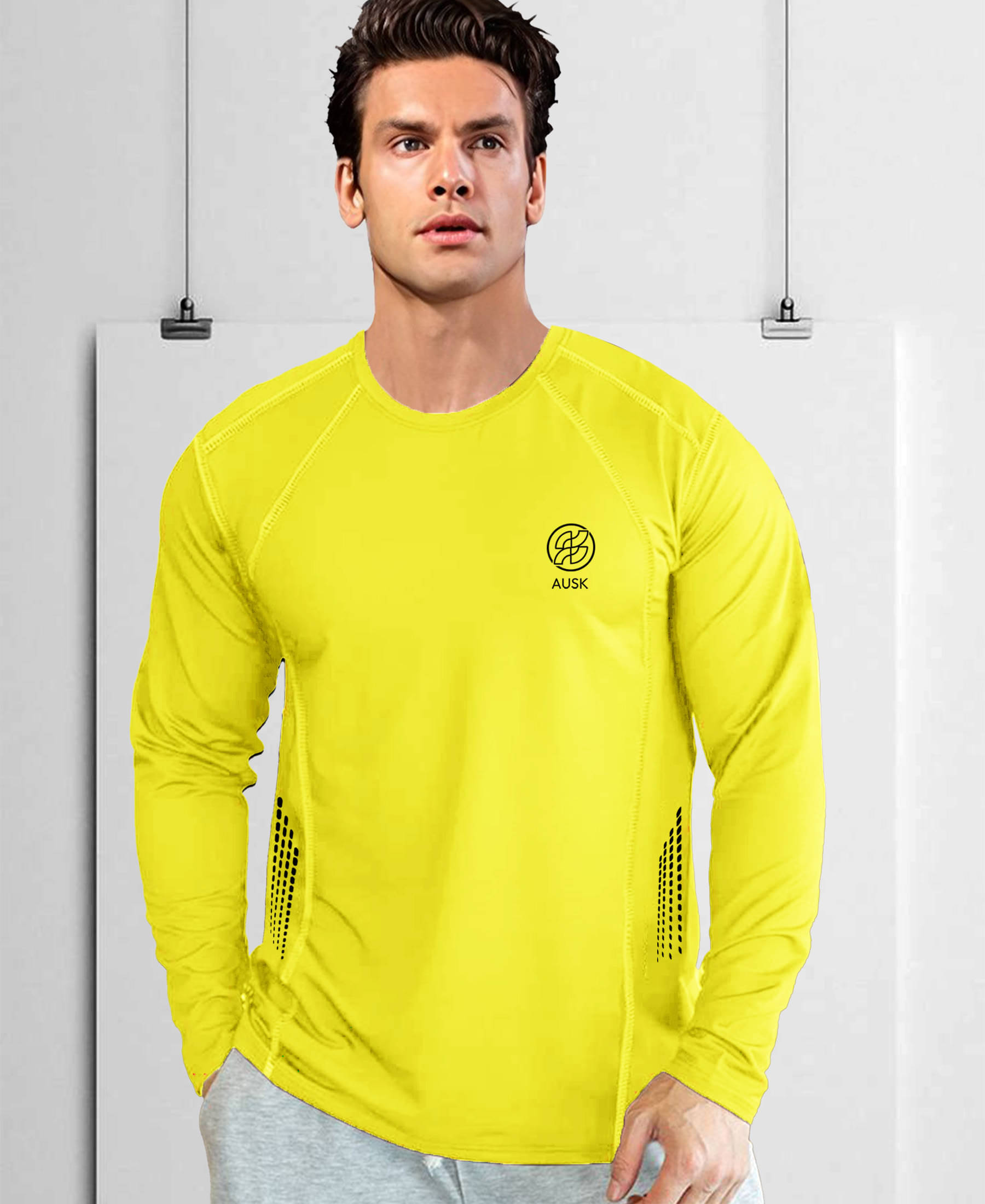     			AOOSH Men Polyester Regular Fit Printed T-Shirt ( Yellow )