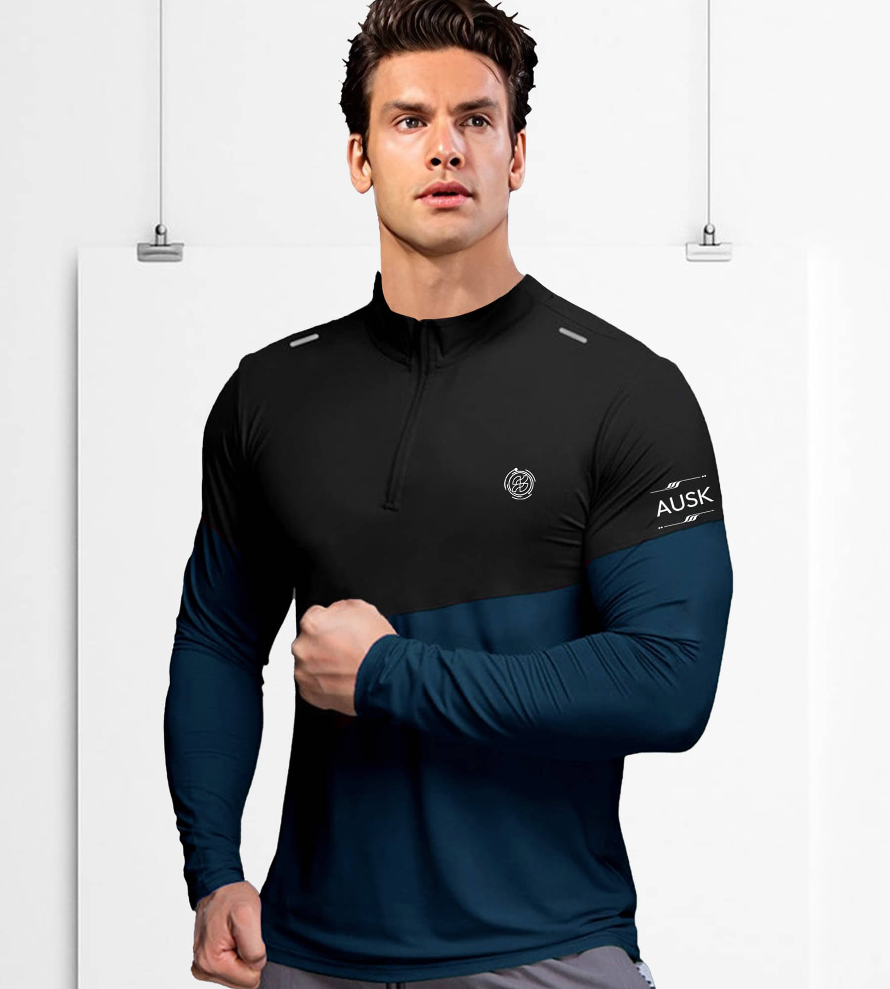     			AOOSH Men Polyester Regular Fit Printed T-Shirt ( Teal )