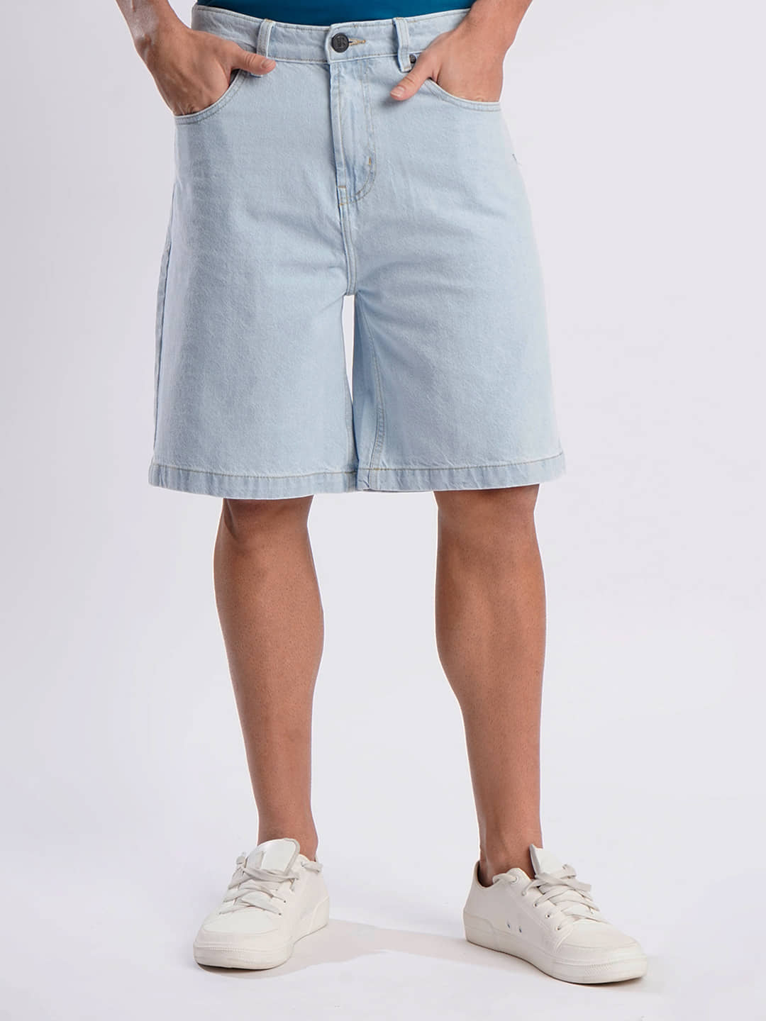 Bene Kleed Blue Cotton Men's Denim Shorts ( Pack of 1 ) - Shorts | Buy online on ZillyBuy