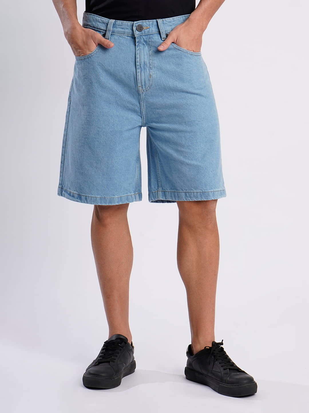 Bene Kleed Blue Cotton Men's Denim Shorts ( Pack of 1 ) - Shorts | Buy online on ZillyBuy
