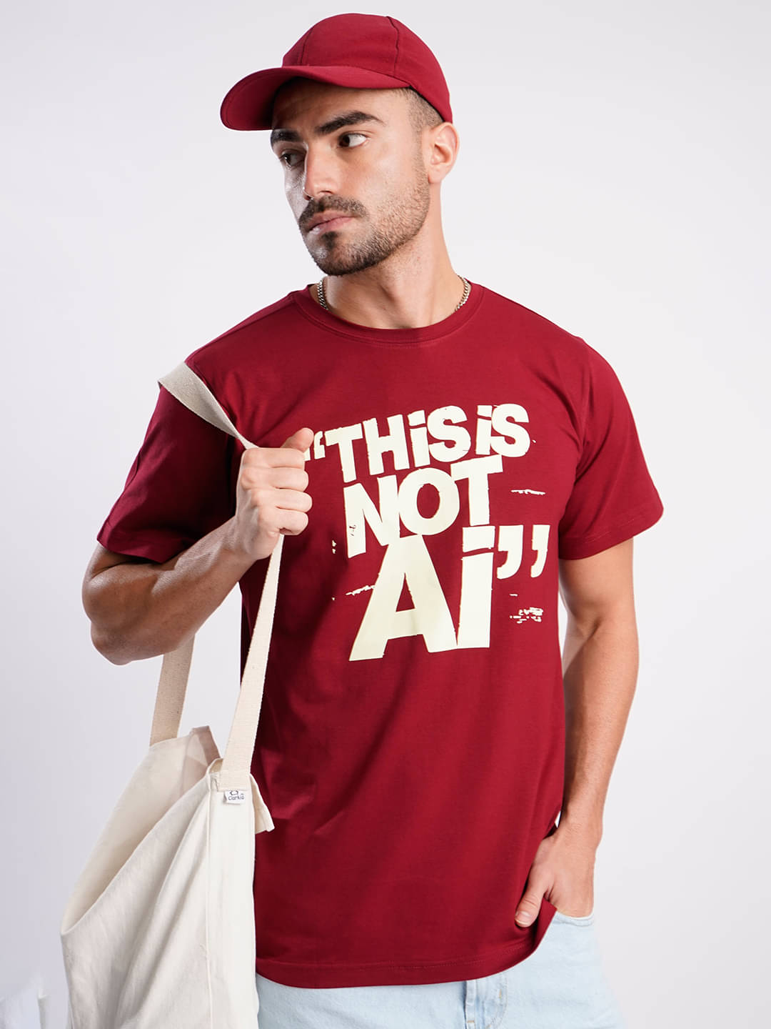 Bene Kleed Men Cotton Blend Regular Fit Printed T-Shirt ( Maroon )     			Bene Kleed Men Cotton Blend Regular Fit Printed T-Shirt ( Maroon )