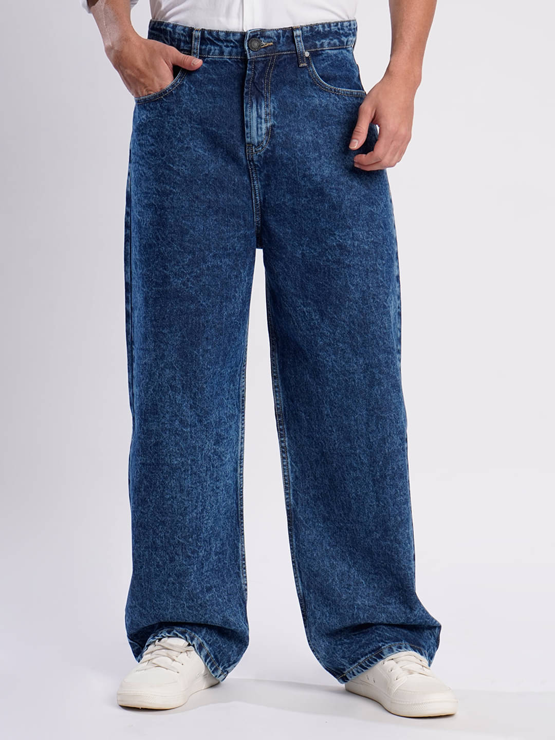 Bene Kleed Relaxed Washed Men's Jeans - Blue ( Pack of 1 ) Bene Kleed Relaxed Washed Men's Jeans - Blue ( Pack of 1 )
