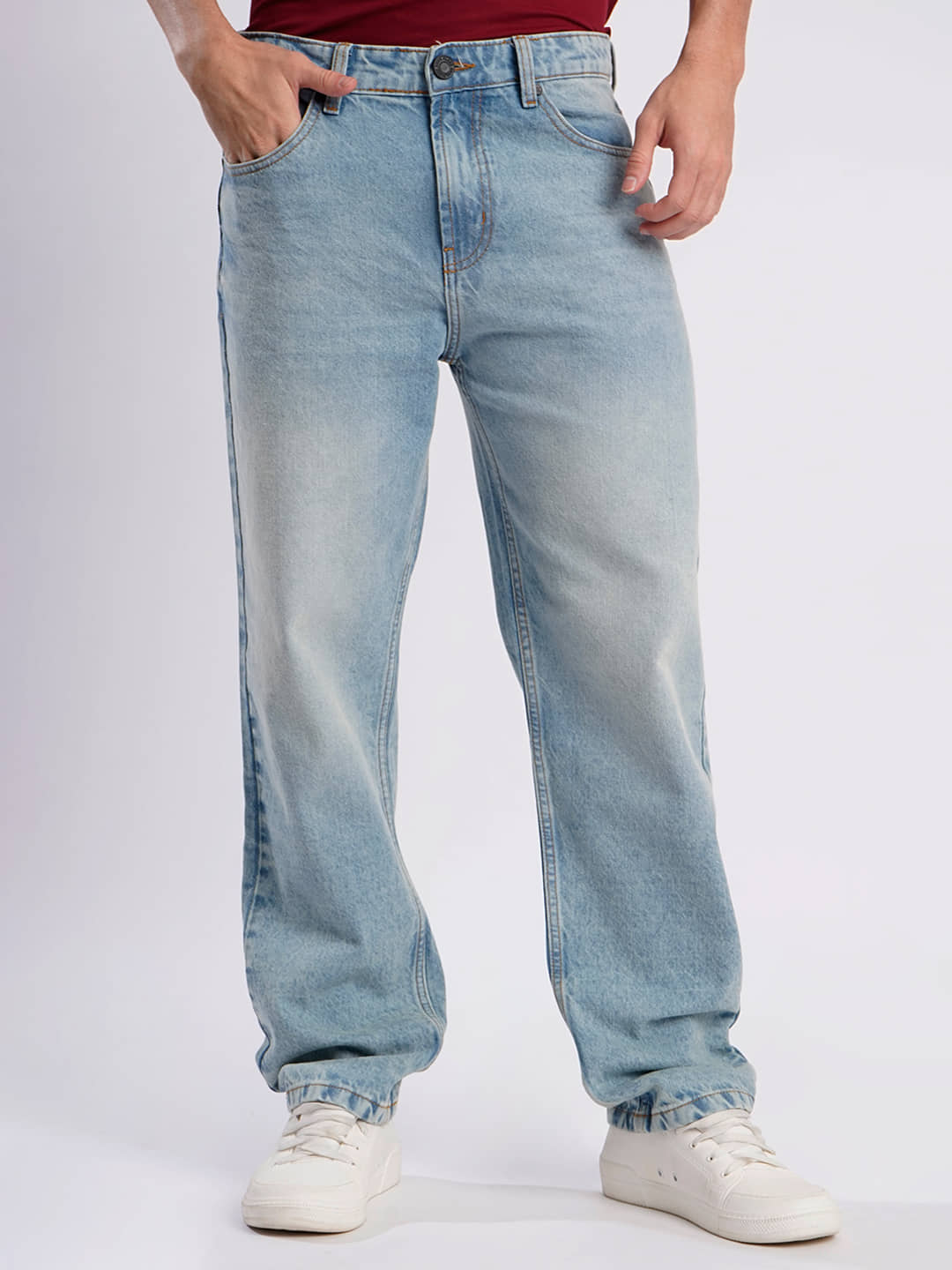 Bene Kleed Straight Basic Men's Jeans - Blue ( Pack of 1 ) - Jeans | Buy online on ZillyBuy