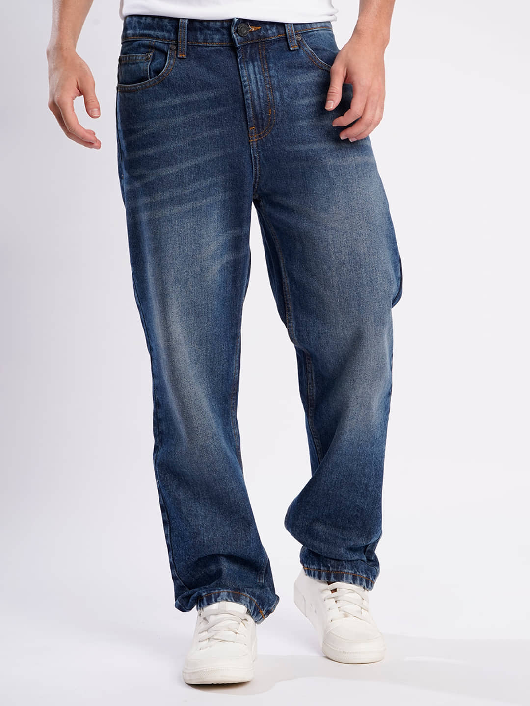 Bene Kleed Straight Washed Men's Jeans - Blue ( Pack of 1 ) - Jeans | Buy online on ZillyBuy