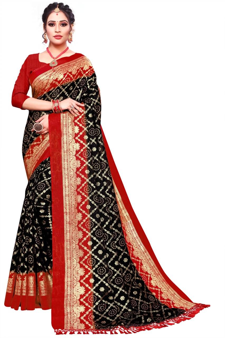     			Maayro Net Embellished Saree With Unstitched Blouse Piece ( Black )