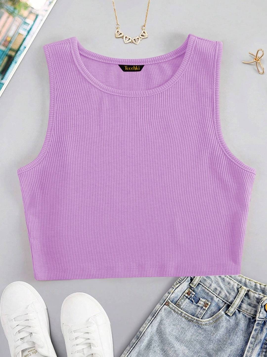     			TOOCHKI Women's Lycra Tank Top ( Multicolor 6 )