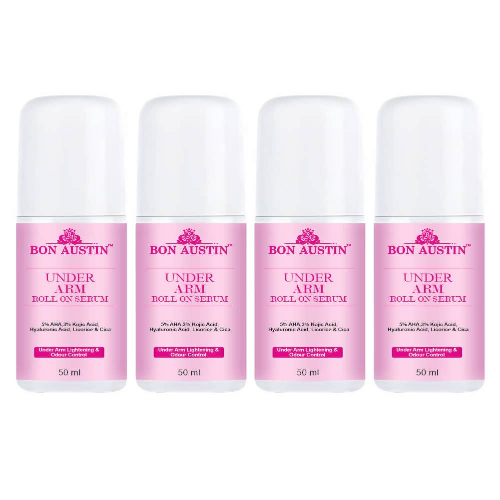 5% AHA UnderArm RollOn with Licorice Fights Body Odor, Whitens & Brightens Deodorant Roll-ons for Unisex 50ml Pack of 4 5% AHA UnderArm RollOn with Licorice Fights Body Odor, Whitens & Brightens Deodorant Roll-ons for Unisex 50ml Pack of 4