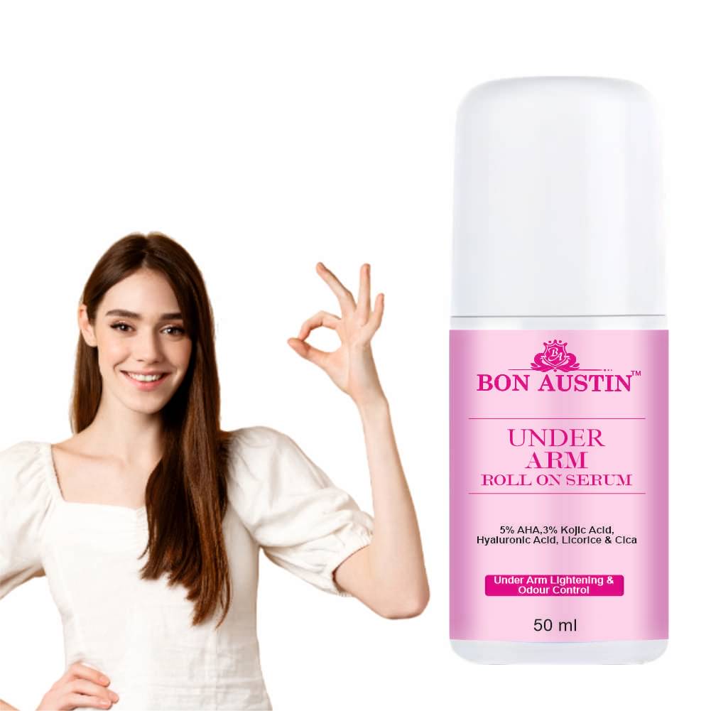     			5% AHA UnderArm RollOn with Licorice Fights Body Odor, Whitens & Brightens Deodorant Roll-ons for Unisex 50ml Pack of 1