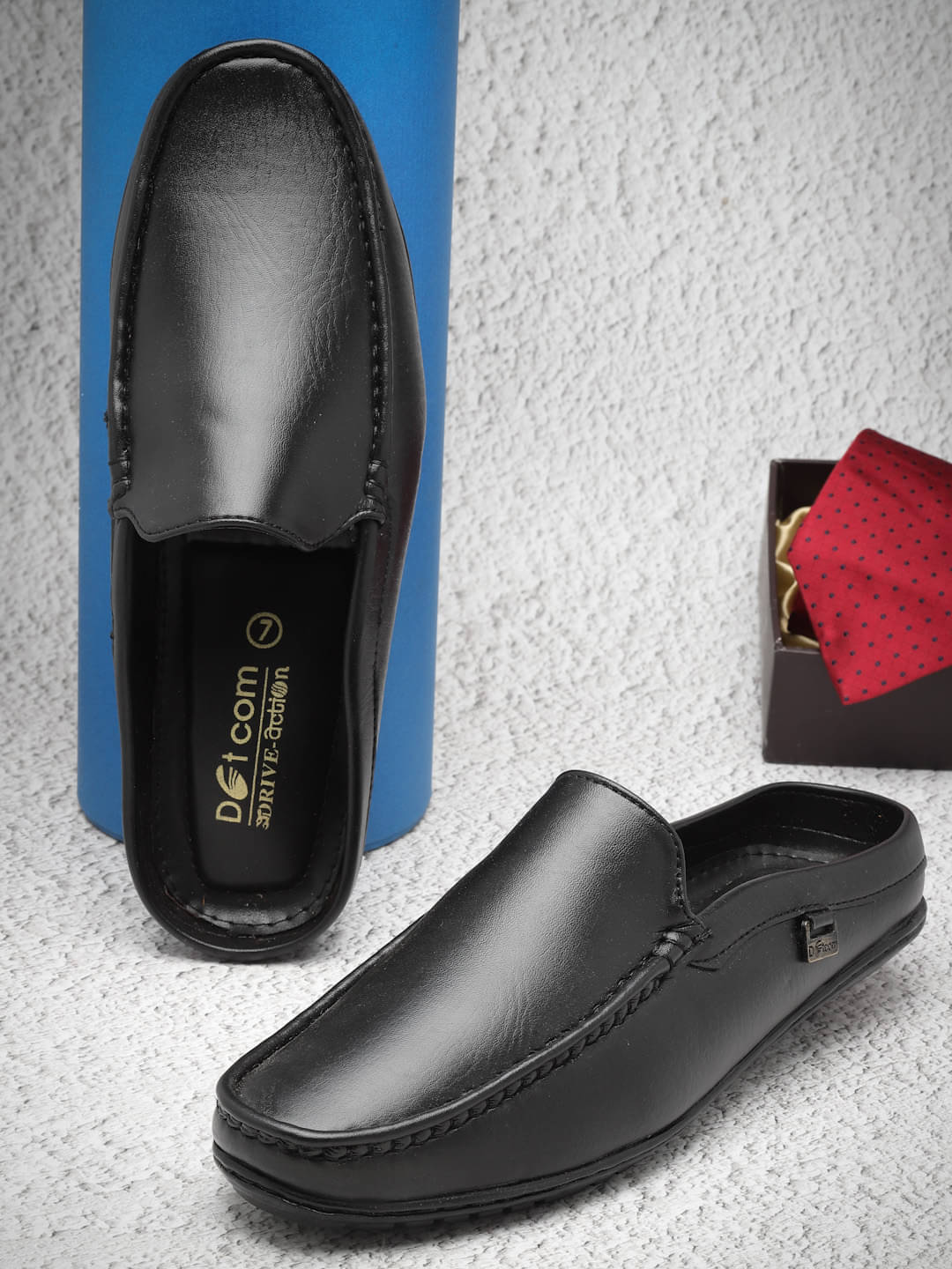     			Action Black Men's Slip on