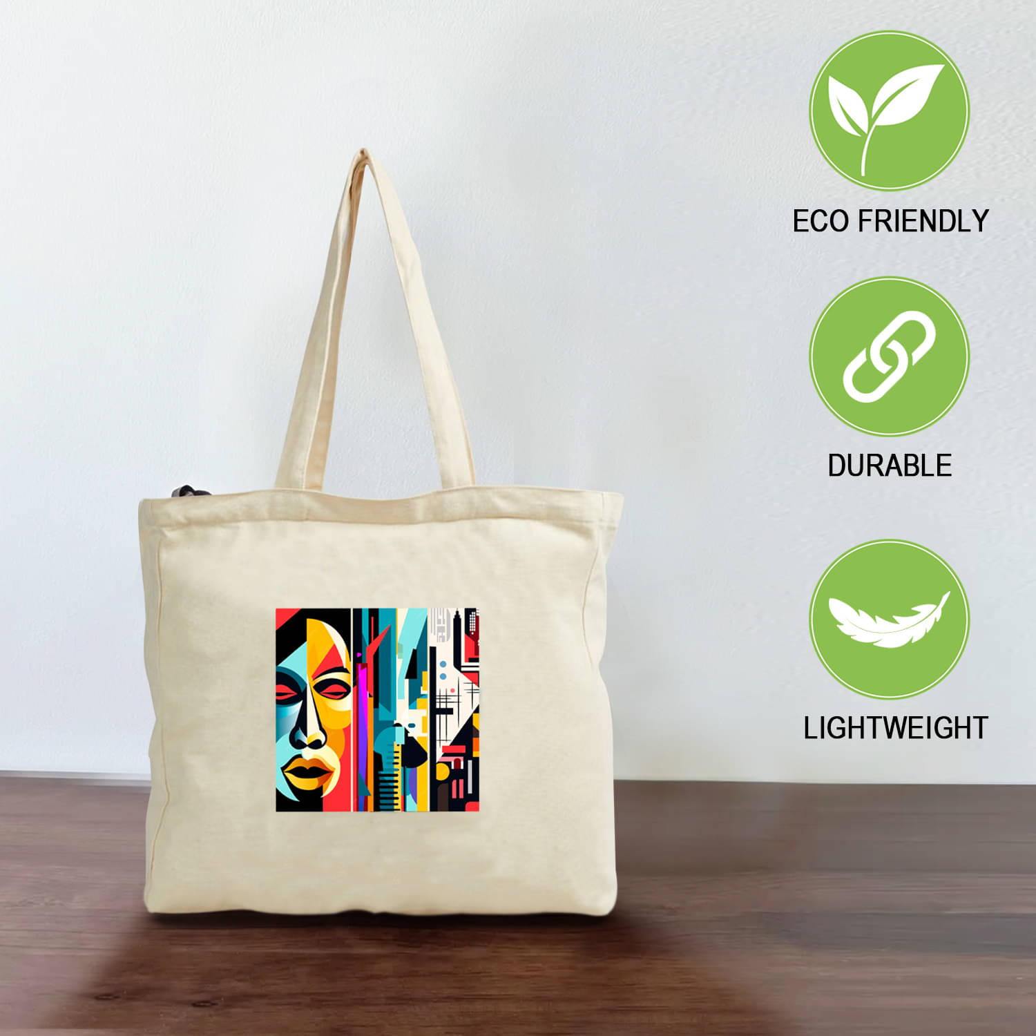     			Ajanta Tote Bag Jute Set of 1 ( Off White )