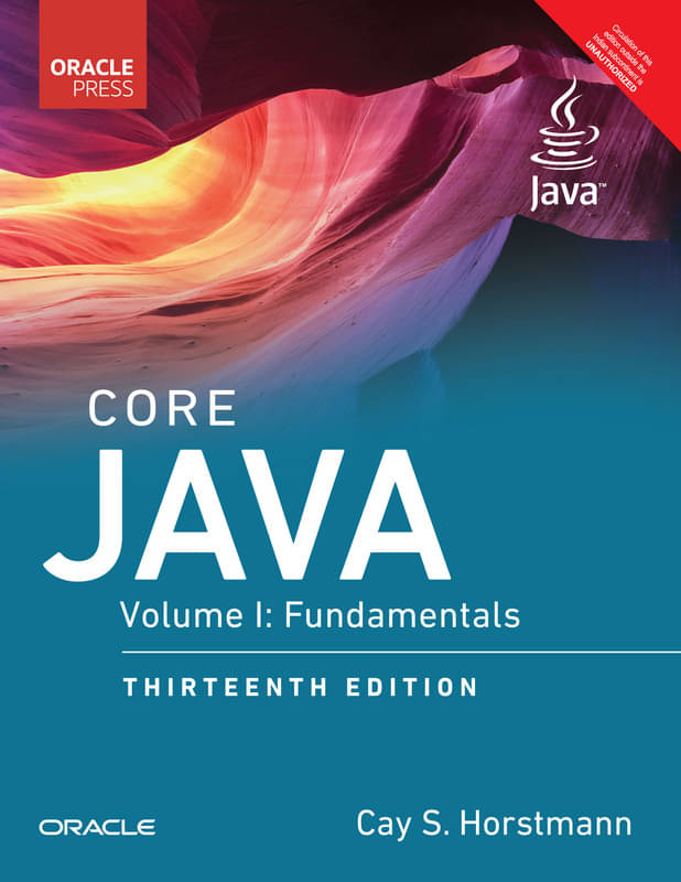     			Core Java, Volume 1: Fundamentals | 13th Edition | - Pearson