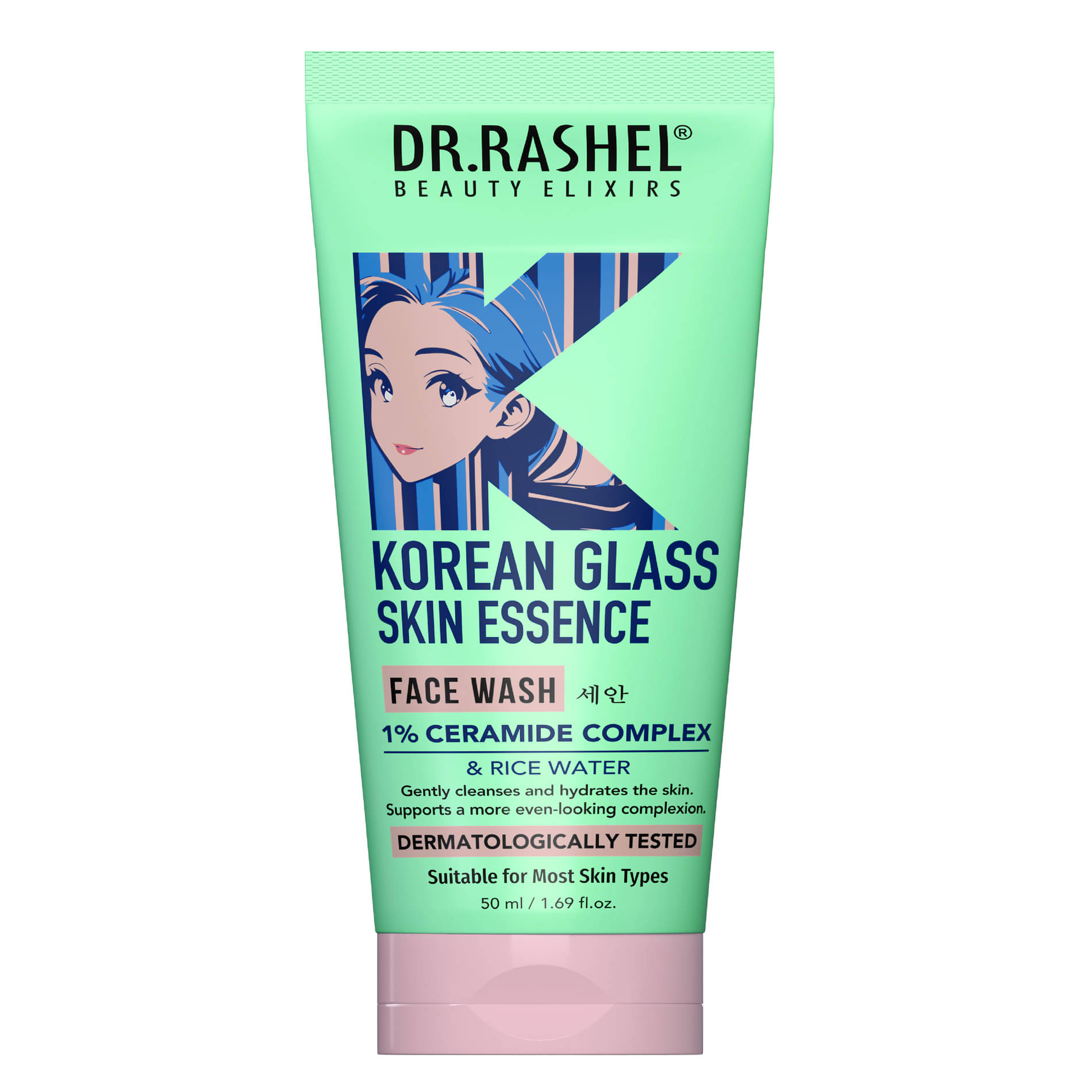 DR.RASHEL Korean Glass Skin Essence Face Wash For All Skin Types - 50 ml (Pack of 1) DR.RASHEL Korean Glass Skin Essence Face Wash For All Skin Types - 50 ml (Pack of 1)