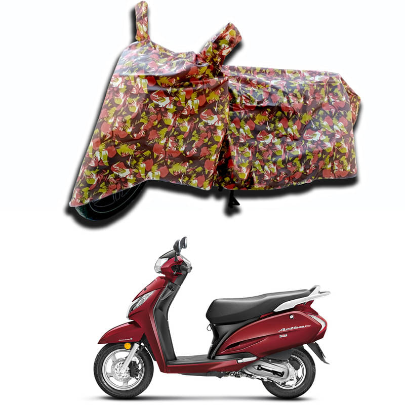     			Gali Bazar Bike Body Cover for Honda Honda Activa 125 NEW ( Pack of 1 ) , Jungle