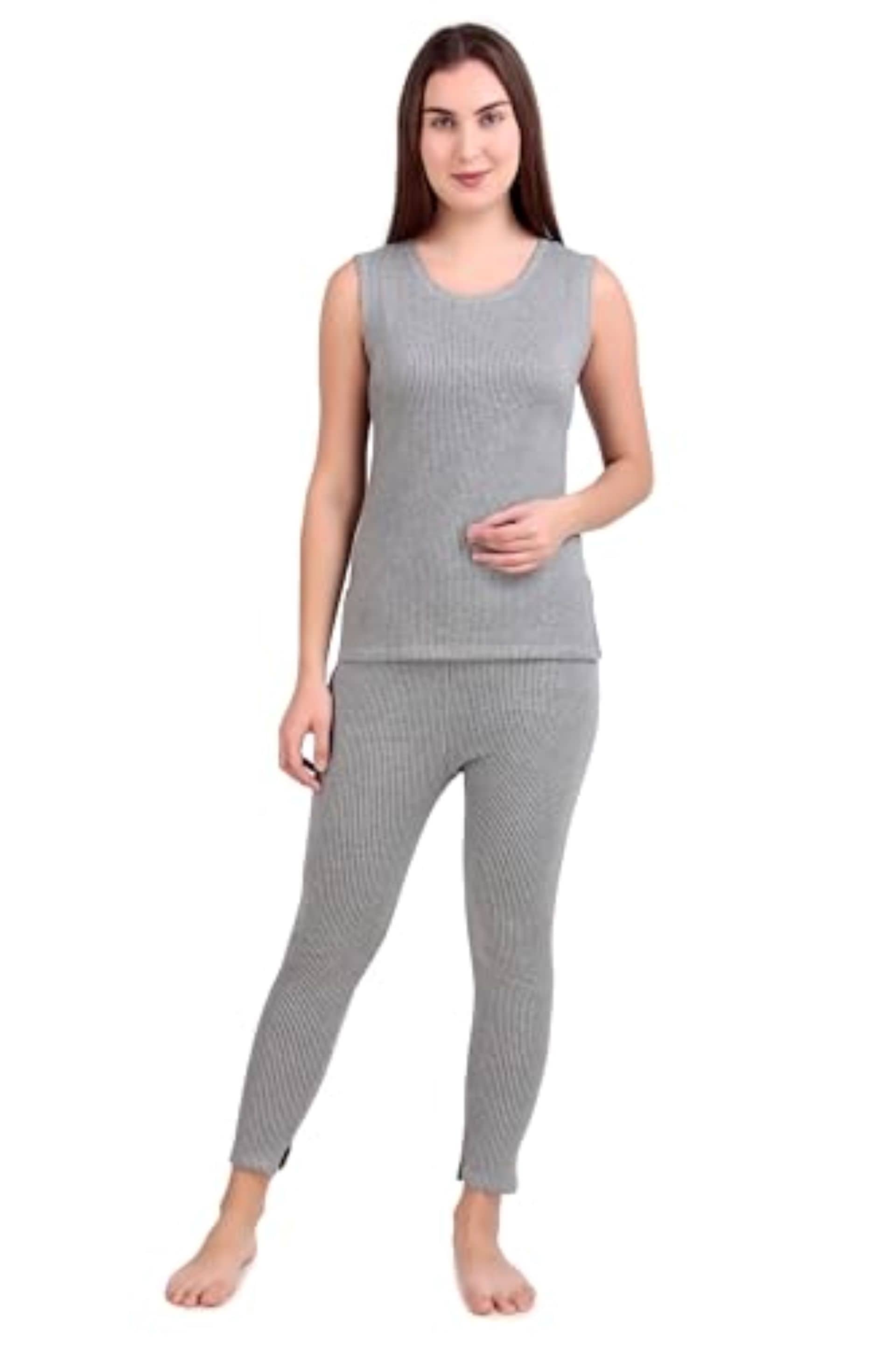 HAP Cotton Blend Thermal Sets - Grey Pack of 1