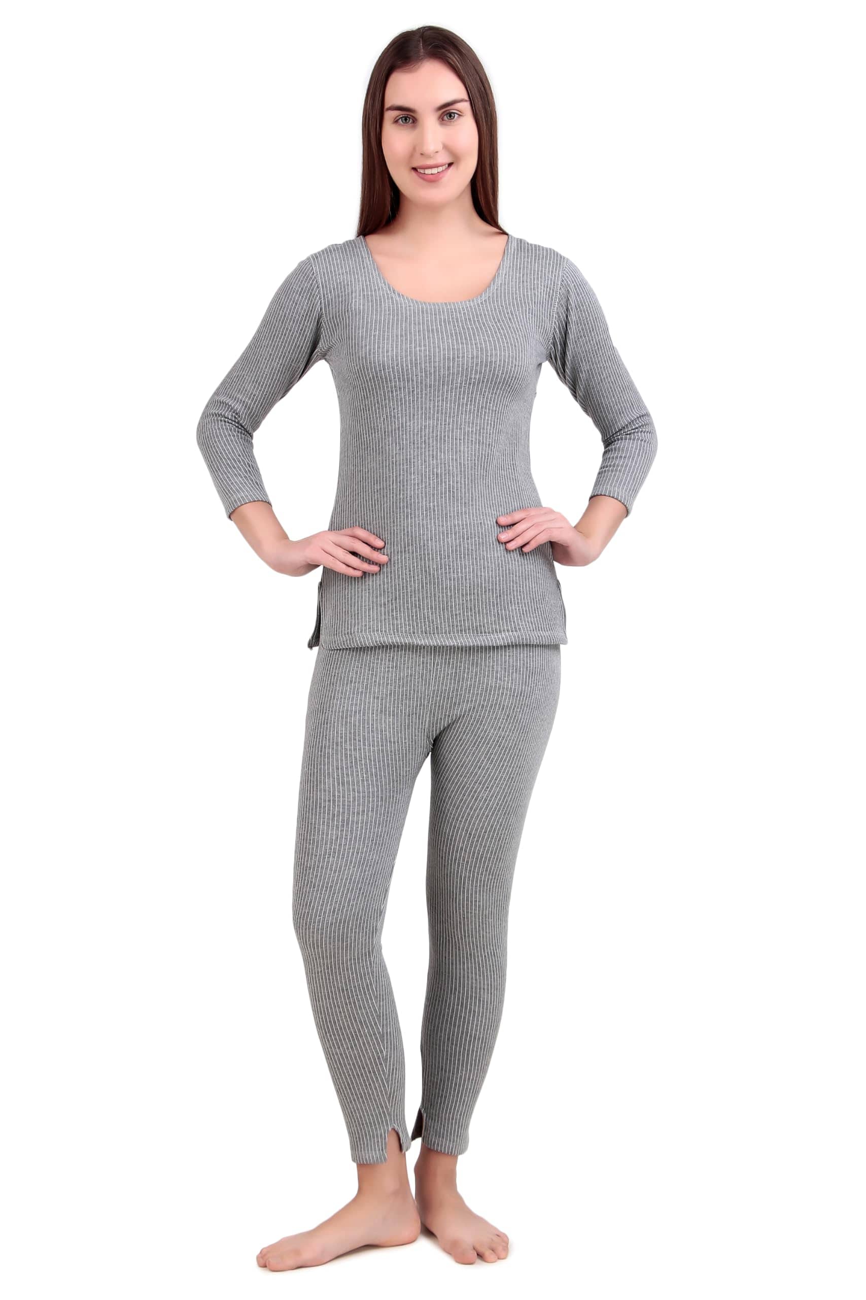 HAP Cotton Blend Thermal Sets - Grey Pack of 1