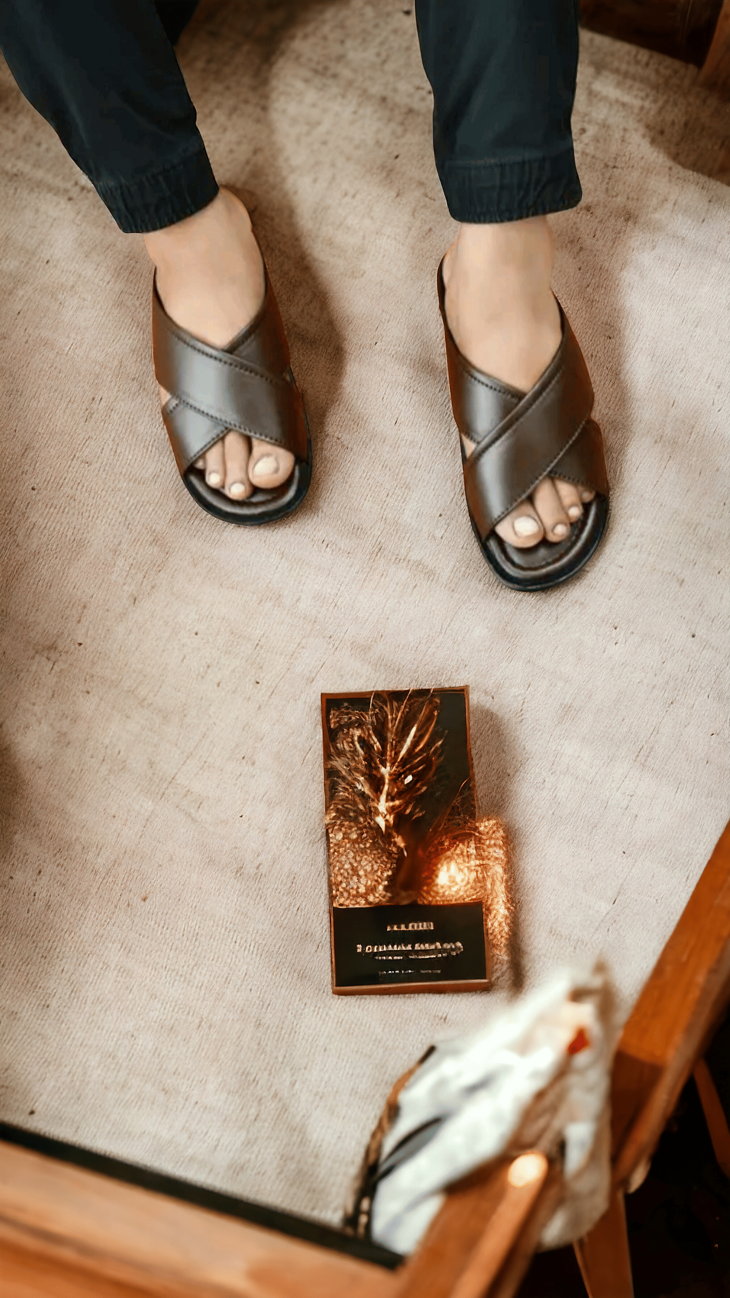     			INFINITRENZ - Brown Men's Sandals