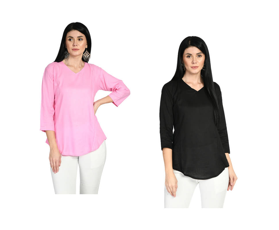 IndiWeaves Women's Rayon Regular Top ( Multi Color )     			IndiWeaves Women's Rayon Regular Top ( Multi Color )