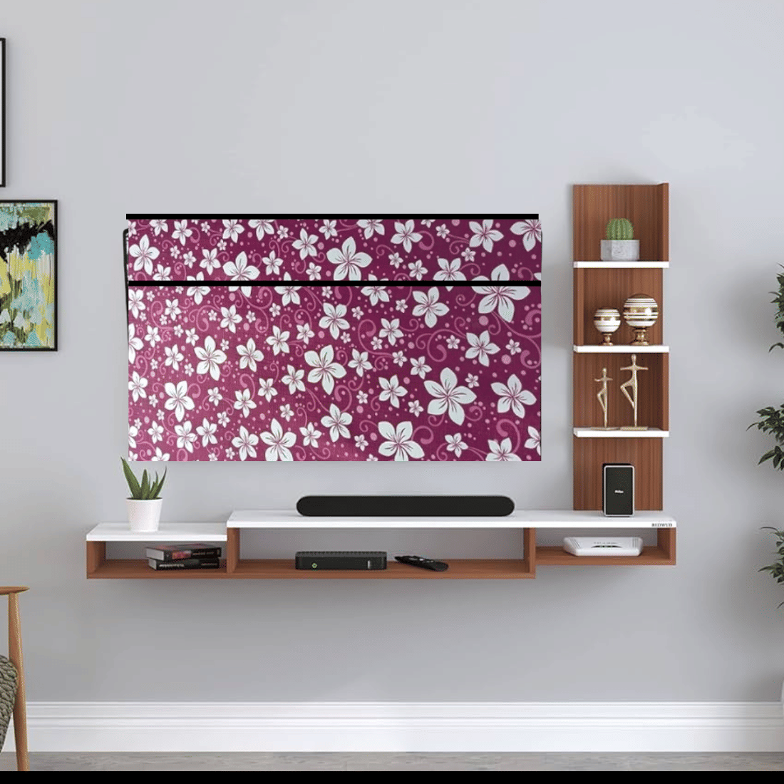 KALRA MAGIC Single Polyester Pink TV Cover for Sony 81cm (32 in) LED/LCD TV