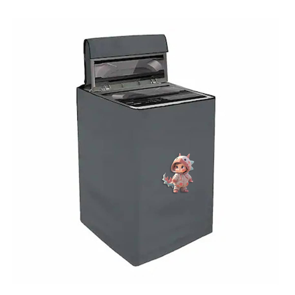 LEORBIX Fully Automatic Washing Machine Cover Compatiable For 6 kg,7 kg,8 kg,9 kg - Gray LEORBIX Fully Automatic Washing Machine Cover Compatiable For 6 kg,7 kg,8 kg,9 kg - Gray
