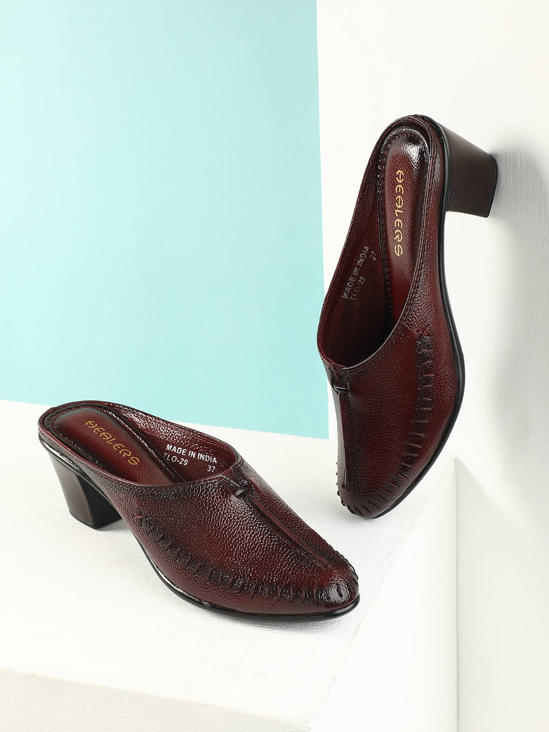     			Liberty Maroon Women's Mules Heels