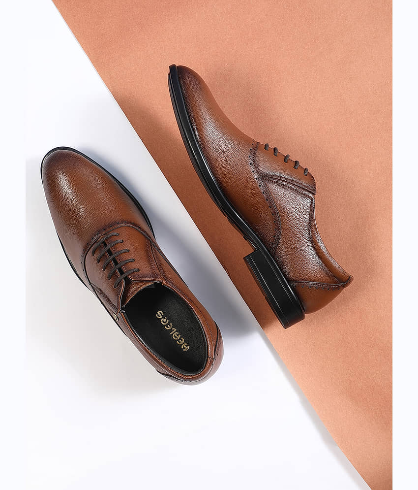 Liberty Brown Men's Brogue Formal Shoes