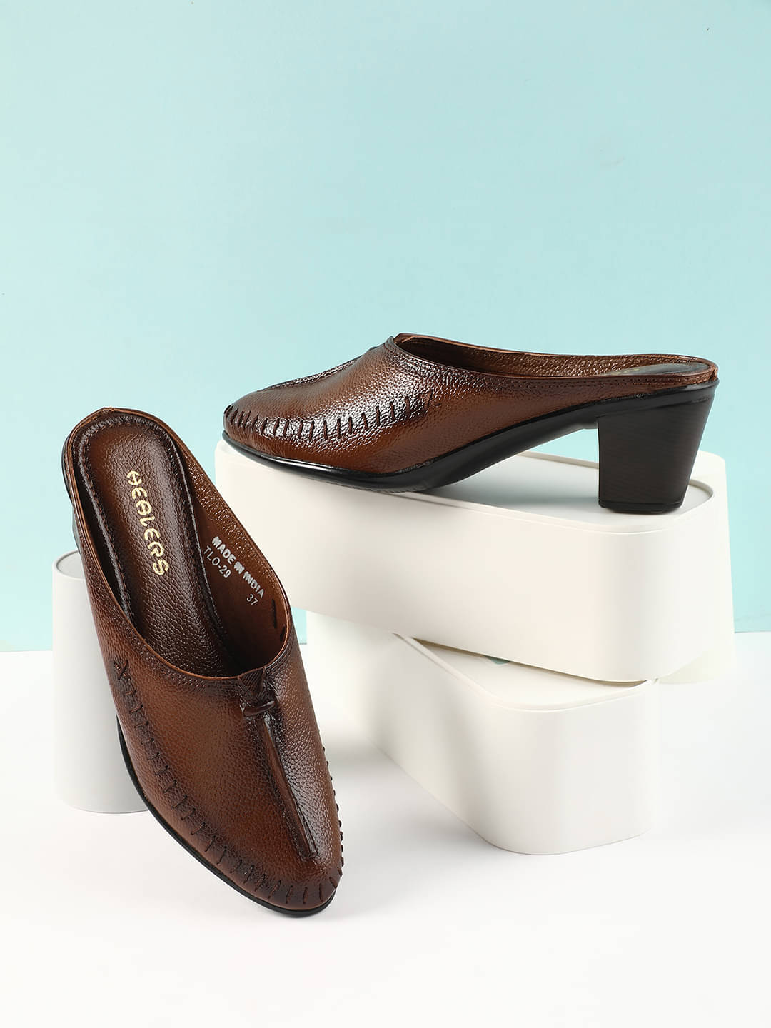     			Liberty Tan Women's Mules Heels