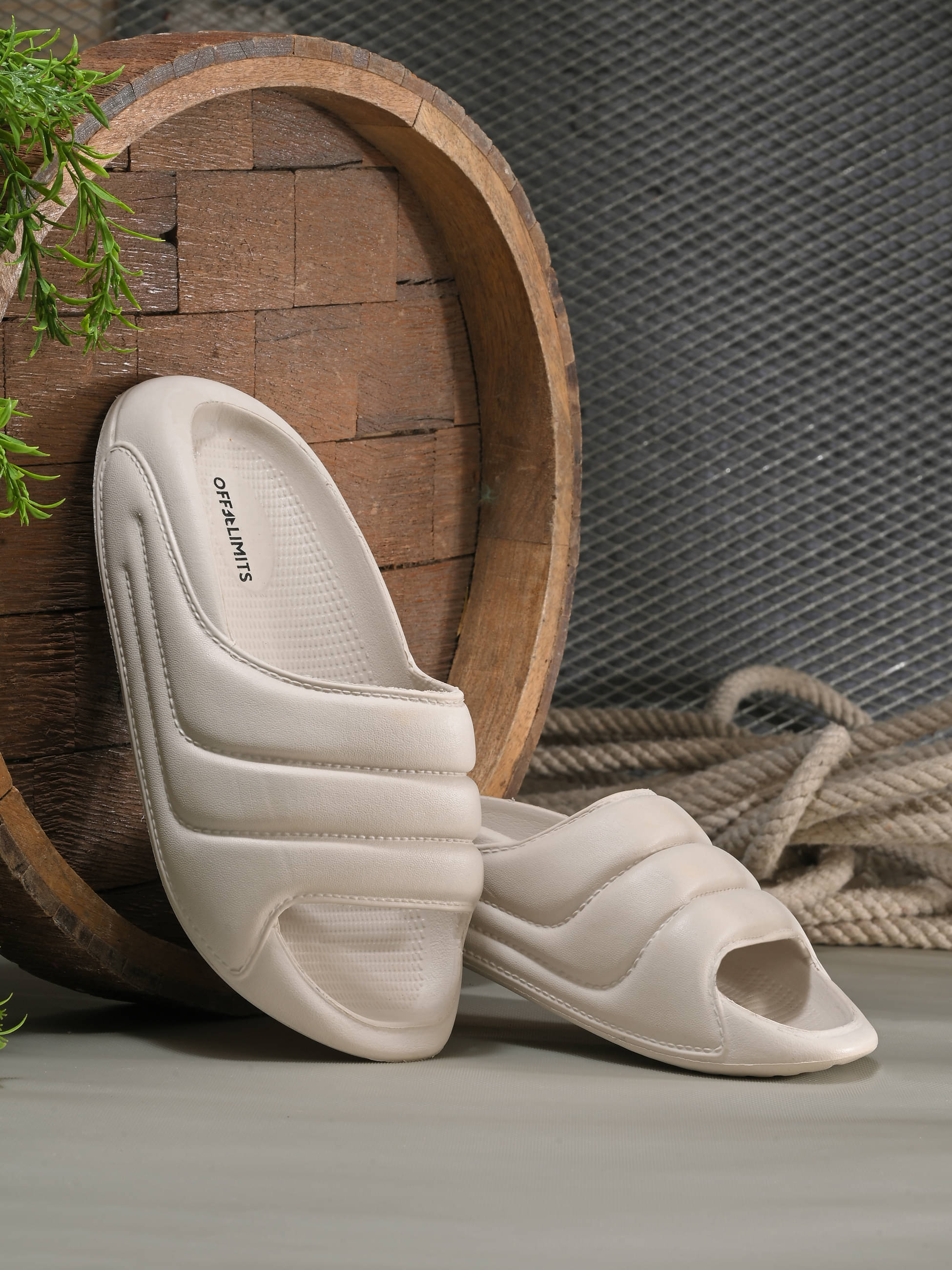     			OFF LIMITS Beige Women's Slide