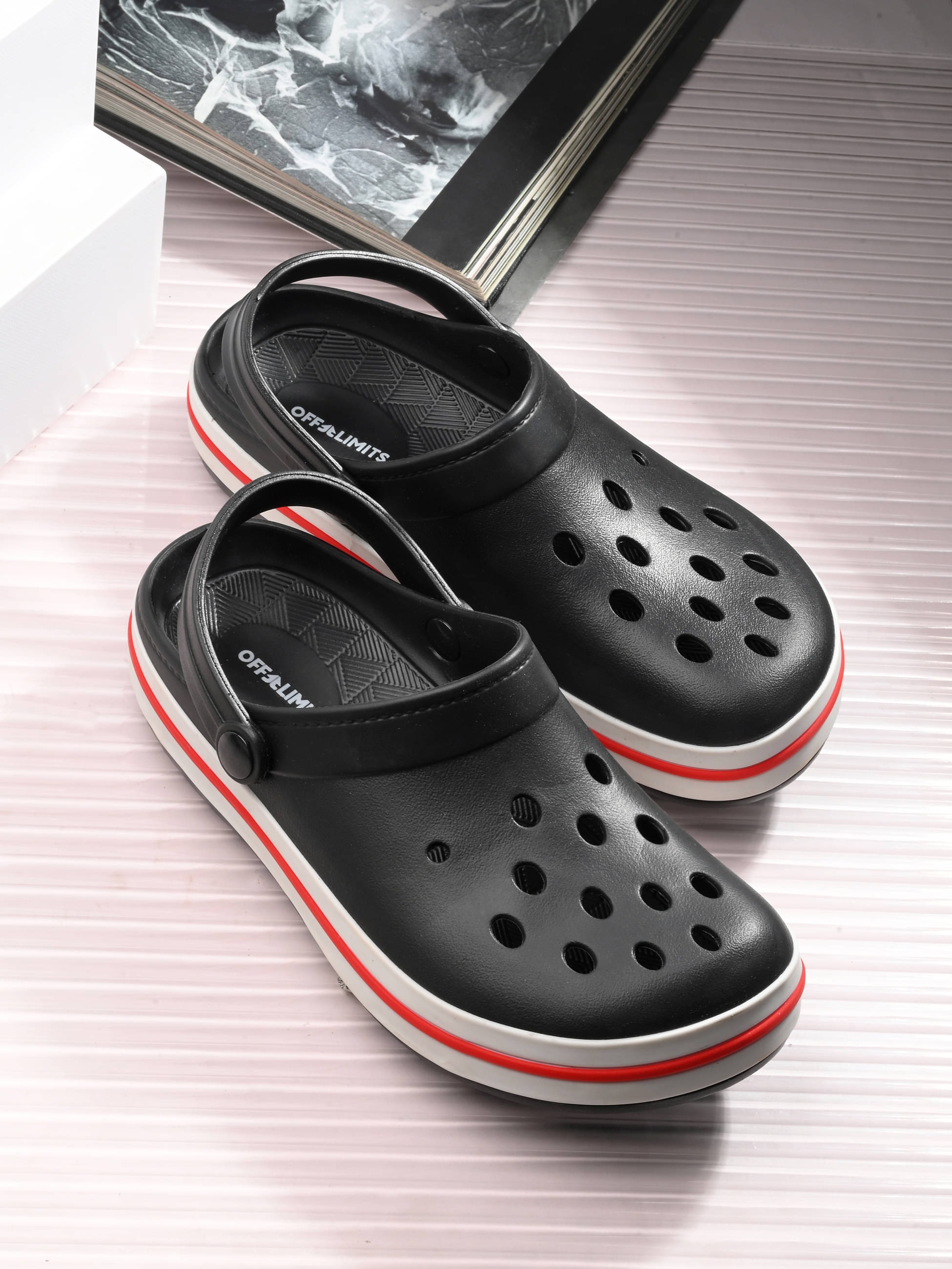     			OFF LIMITS - Black Men's Clogs