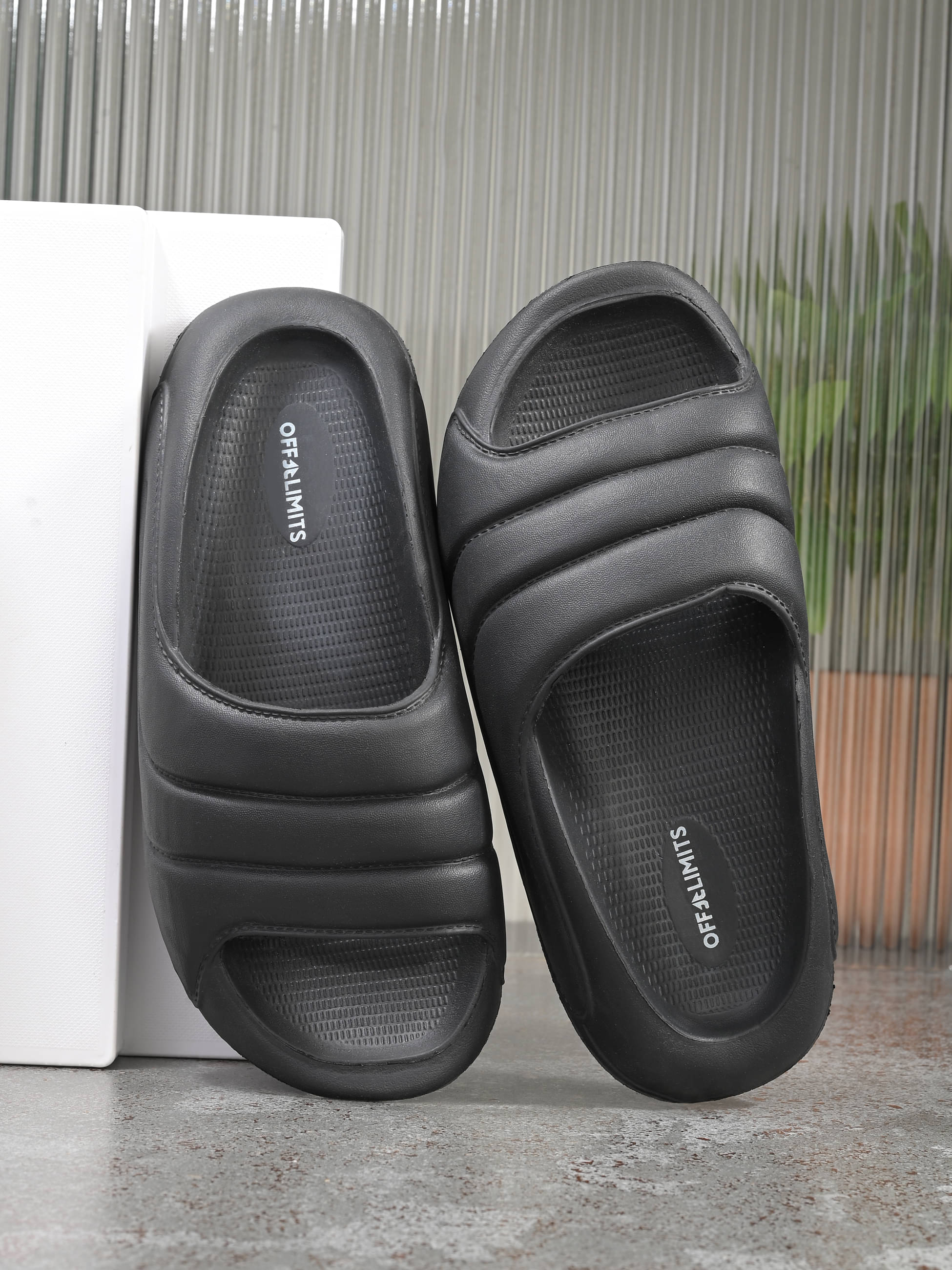     			OFF LIMITS Black Women's Slide