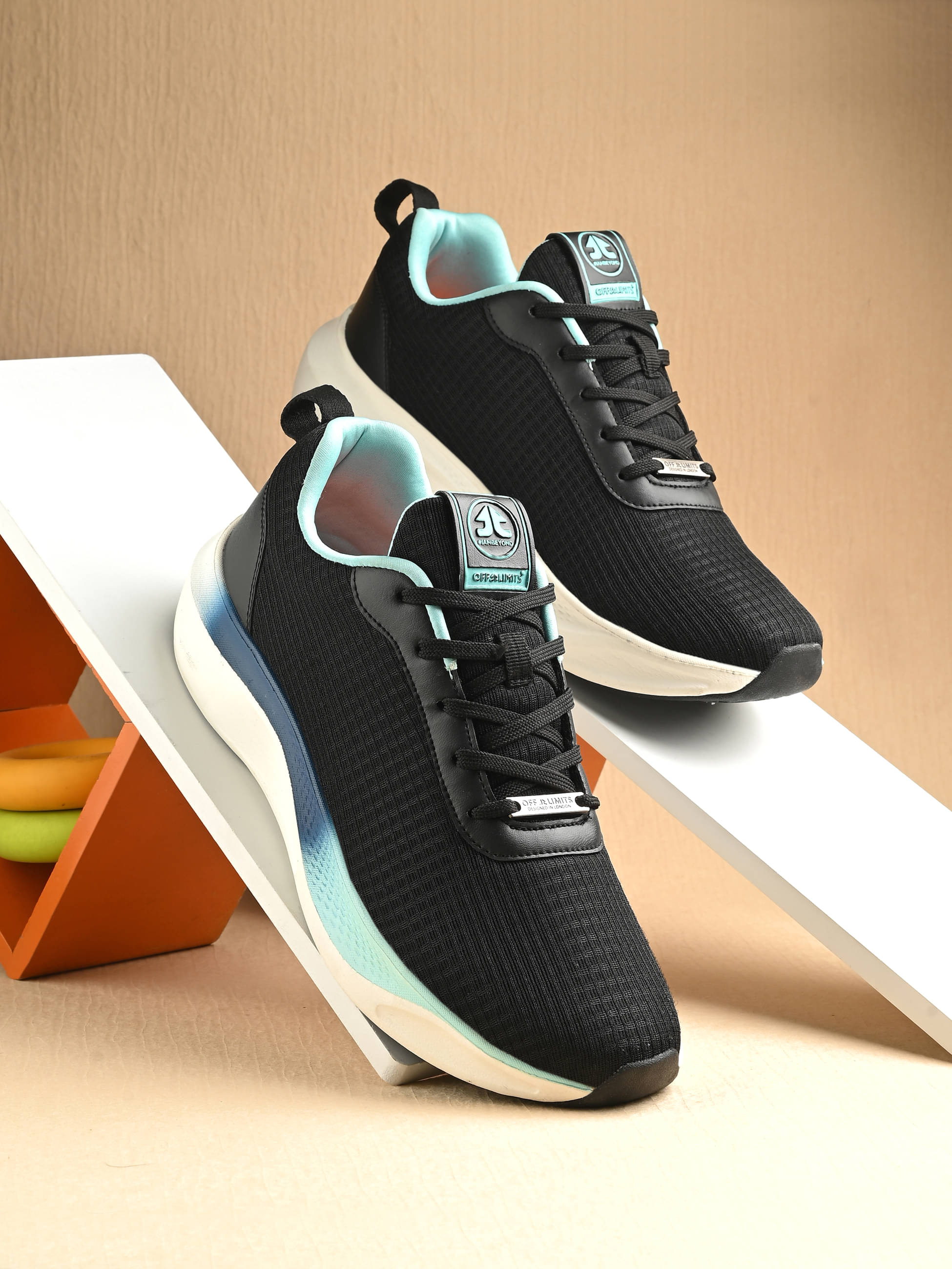 OFF LIMITS OPUS Black Men's Sports Running Shoes OFF LIMITS OPUS Black Men's Sports Running Shoes