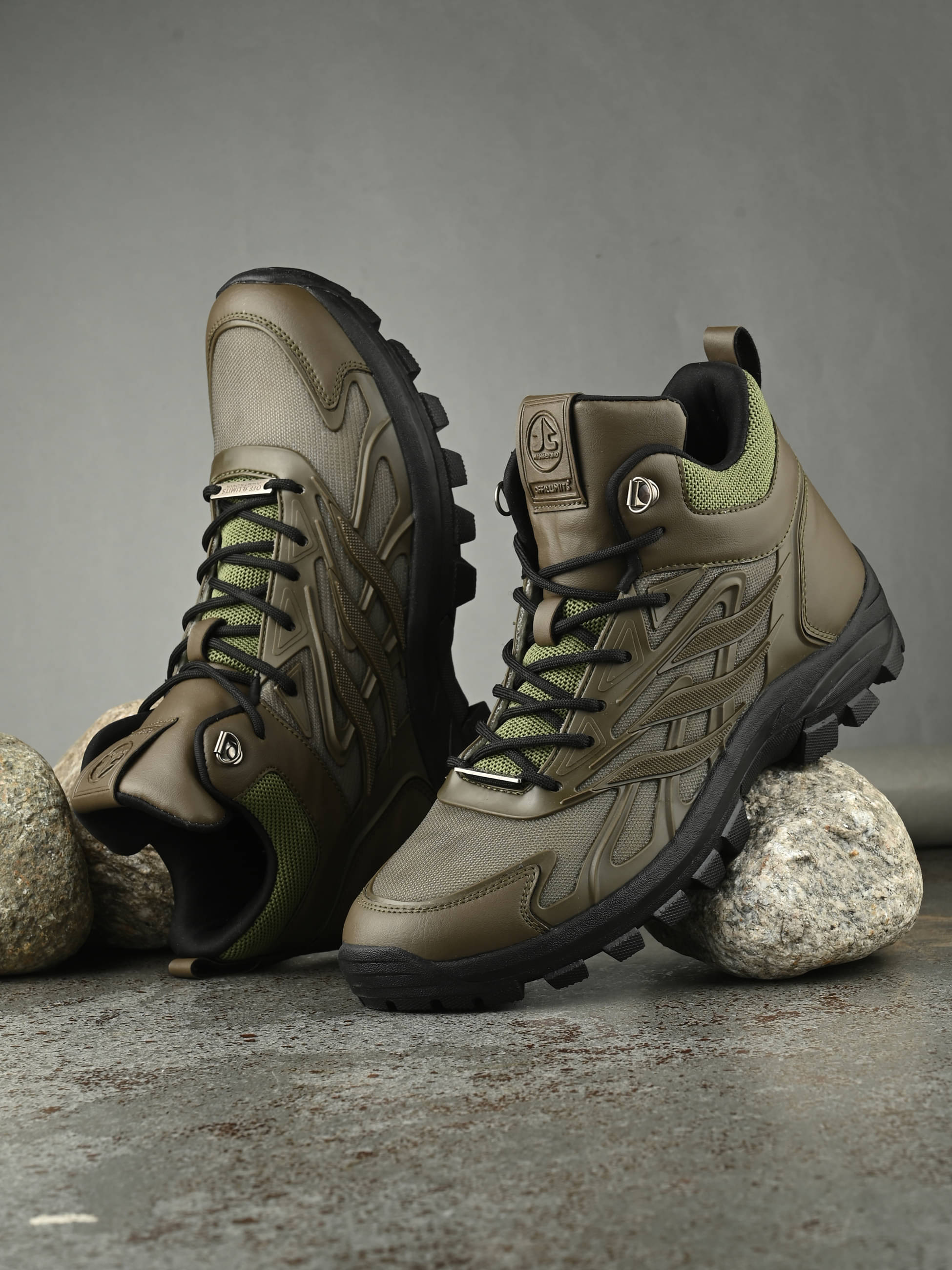     			OFF LIMITS RAFTAR Olive Hiking Shoes