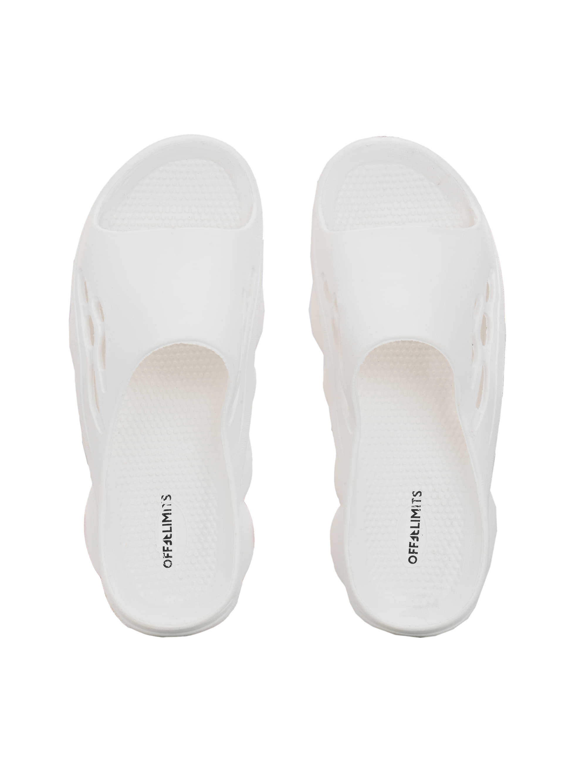     			OFF LIMITS White Men's Slide Flip Flop