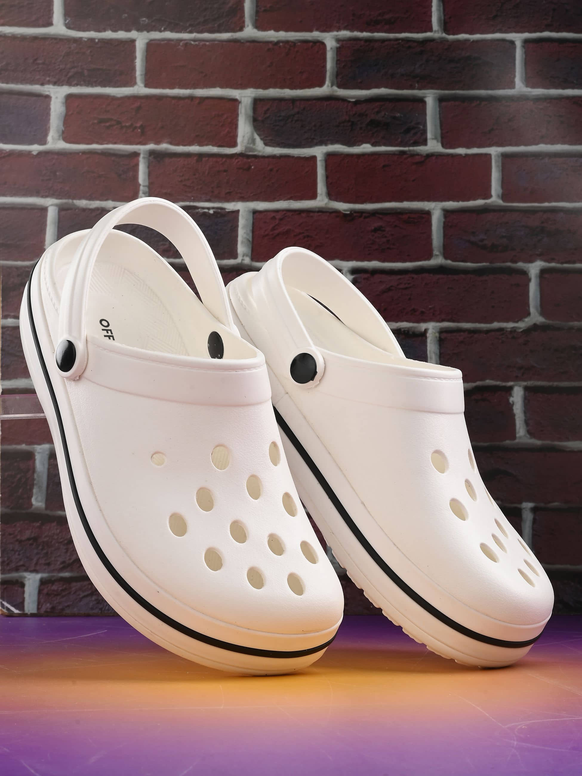 OFF LIMITS - White Men's Clogs