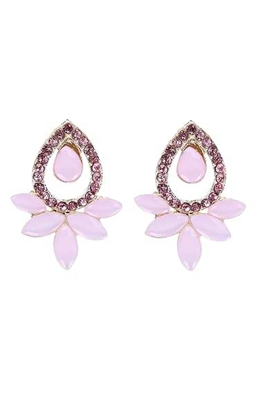     			Opus Gems Light Pink Stud Earrings ( Pack of 1 )