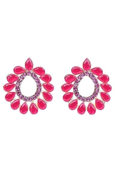     			Opus Gems Red Stud Earrings ( Pack of 1 )