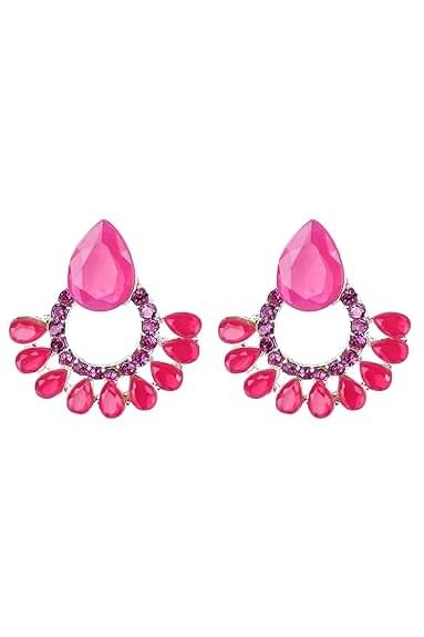     			Opus Gems Red Stud Earrings ( Pack of 1 )
