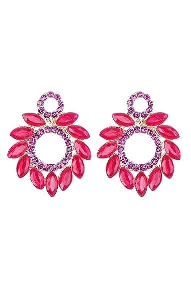     			Opus Gems Red Stud Earrings ( Pack of 1 )