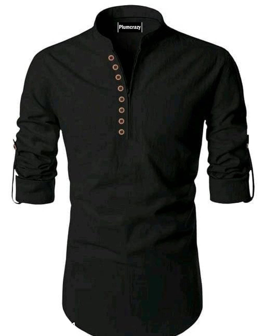 Plumcrazy Black Cotton Blend Men's Regular Kurta ( Pack of 1 ) Plumcrazy Black Cotton Blend Men's Regular Kurta ( Pack of 1 )
