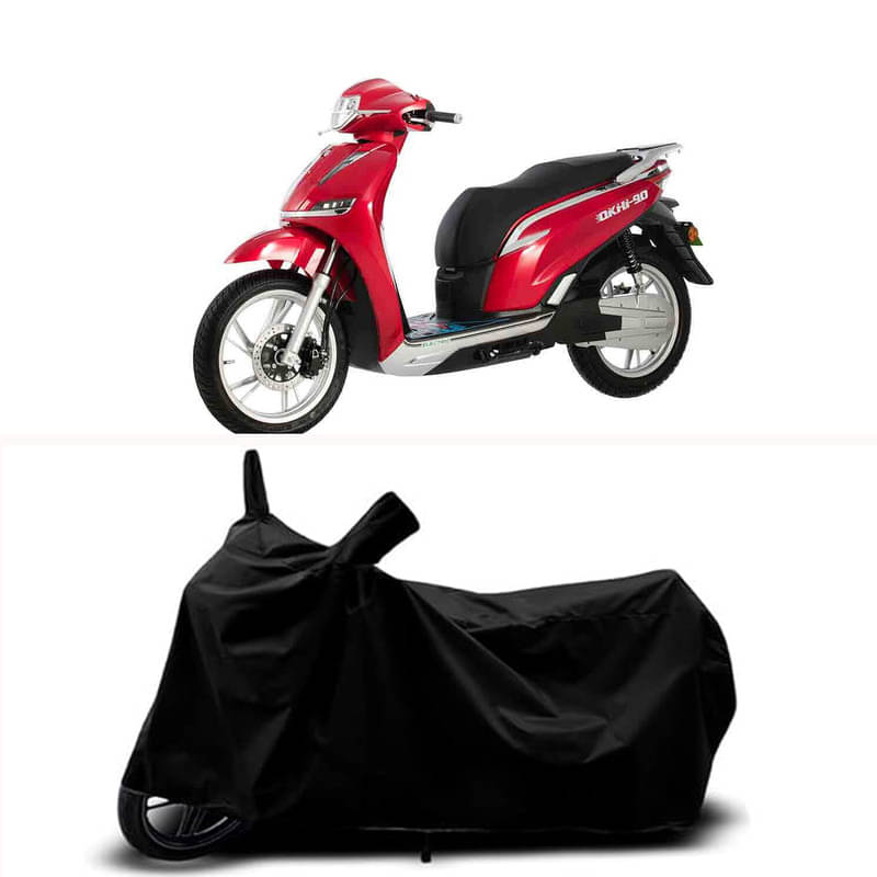 RABABLI Bike Body Cover for Okinawa Okinawa Okhi90 STD ( Pack of 1 ) , Black RABABLI Bike Body Cover for Okinawa Okinawa Okhi90 STD ( Pack of 1 ) , Black
