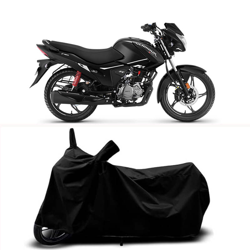     			RABABLI Bike Body Cover for Hero Hero Glamour Xtec Disc ( Pack of 1 ) , Black