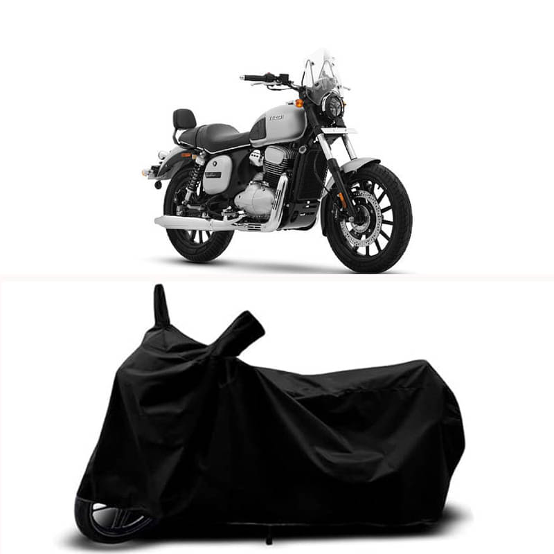     			RABABLI Bike Body Cover for Yezdi Yezdi Roadster Glacial ( Pack of 1 ) , Black
