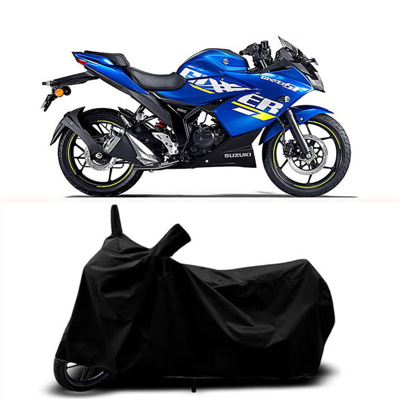     			RABABLI Bike Body Cover for Suzuki Suzuki Gixxer SF 250 Moto ( Pack of 1 ) , Black