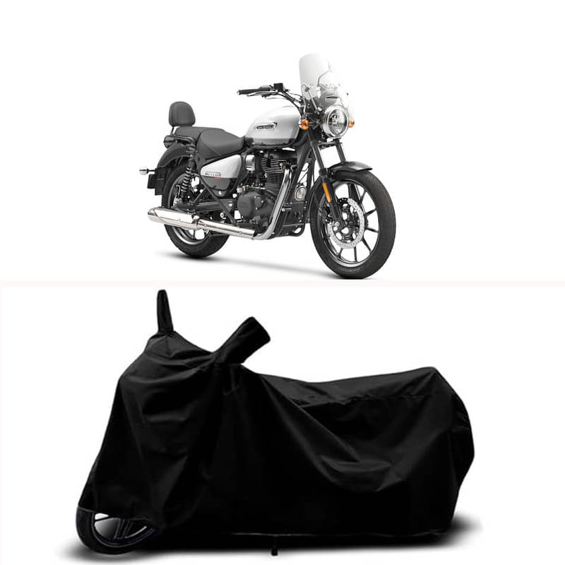 RABABLI Bike Body Cover for Royal Enfield Royal Enfie Meteor 350 Super BS6 ( Pack of 1 ) , Black RABABLI Bike Body Cover for Royal Enfield Royal Enfie Meteor 350 Super BS6 ( Pack of 1 ) , Black