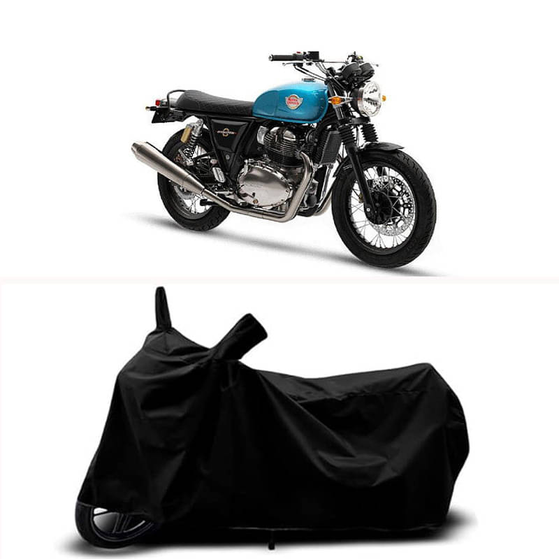     			RABABLI Bike Body Cover for Royal Enfield Royal Enfie Interceptor 650 Drag ( Pack of 1 ) , Black