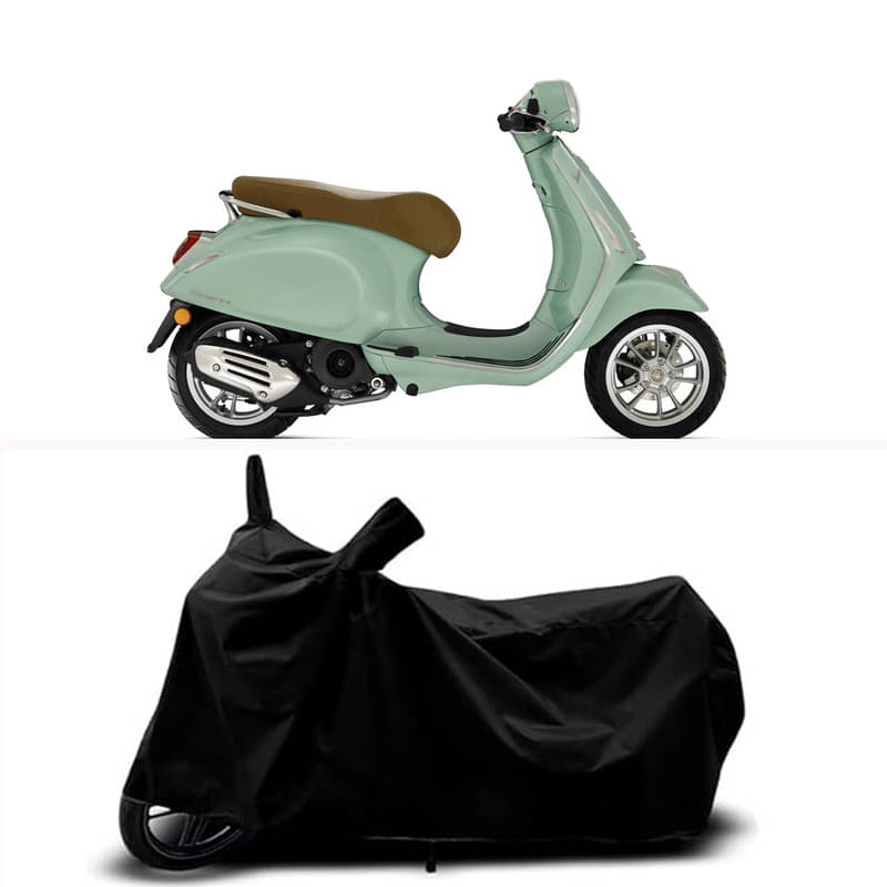 RABABLI Bike Body Cover for Vespa Vespa Elettrica STD ( Pack of 1 ) , Black     			RABABLI Bike Body Cover for Vespa Vespa Elettrica STD ( Pack of 1 ) , Black
