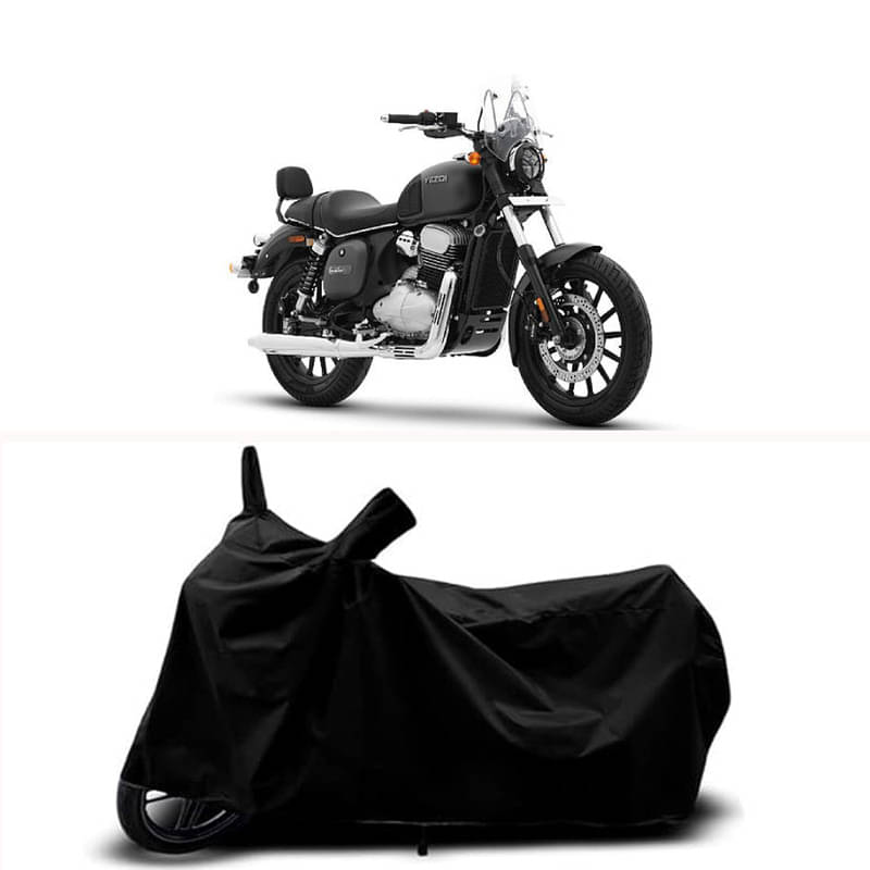     			RABABLI Bike Body Cover for Yezdi Yezdi Roadster Smoke ( Pack of 1 ) , Black