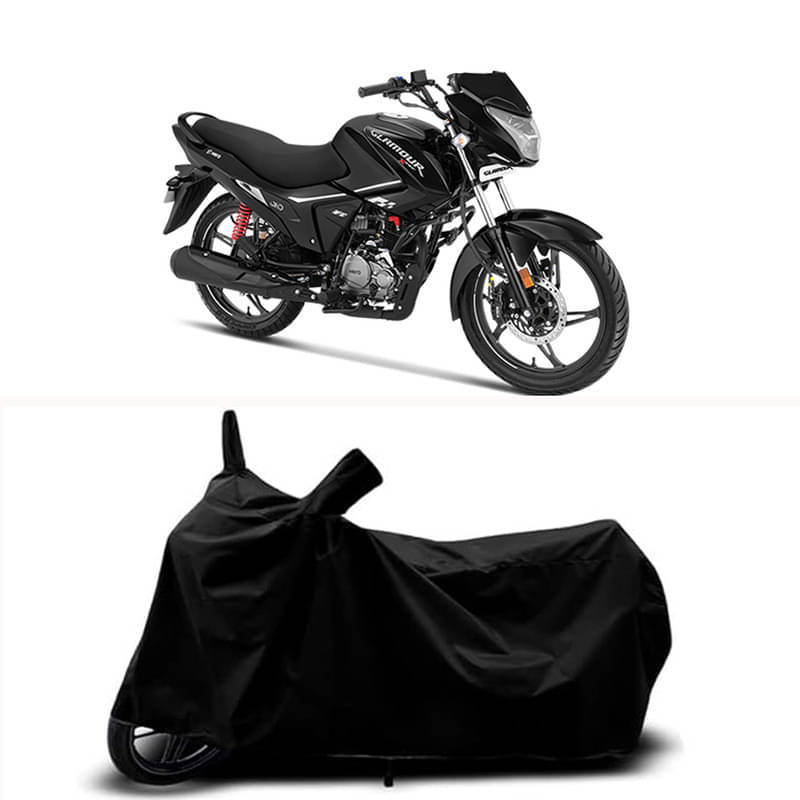     			RABABLI Bike Body Cover for Hero Hero Glamour Xtec-New ( Pack of 1 ) , Black